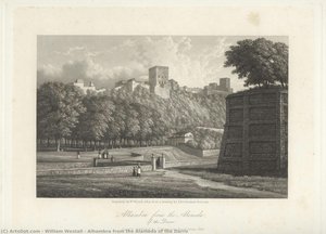 Alhambra From The Alameda Of The Darro — William Westall