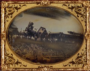 普罗维登斯沃塞斯鉄道パウトケット付近の列車事故 — William Wright Baker