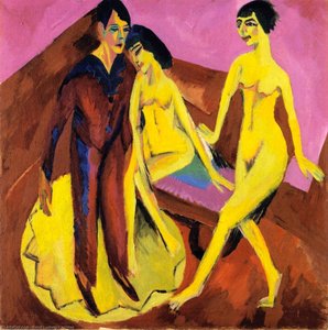 Scuola Di Ballo (anche Nota Come Scena Di Balletto) — Ernst Ludwig Kirchner