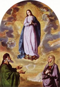 Die Unbefleckte Konzession Mit Sankt Joachim Und Sankt Anna — Francisco De Zurbarán