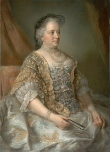 Portrait Di Maria Teresa, Sovrana D'austria, Ungheria E Boemia — Jean-étienne Liotard