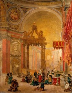 Interior Of St Peter's, Rome — David Roberts