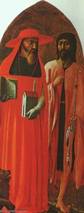 St. Jerome And St. John The Baptist — Masolino Da Panicale