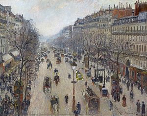 Boulevard Montmartre, Morgenschein — Camille Pissarro