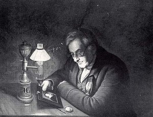 James Peale (the Lamplight Portrait), (painting) — Charles Willson Peale