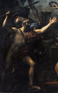Leonidas At Thermopylae (detail) — Jacques-louis David