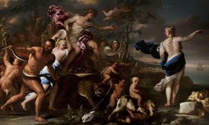Triumf Bakcha Z Ariadną — Luca Giordano