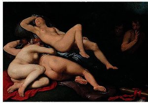 Diana Sleeping With Her Nymphs, Spied On By Satyrs — Cornelis Cornelisz Van Haarlem