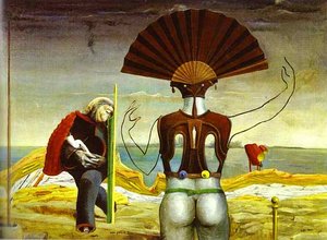 Woman, Old Man And Flower — Max Ernst
