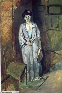 Henri Matisse’s "the Japanese Lady" (1901) Er Mere End Blot Et Portræt; Det Er En Udforskning Af Farve, Form Og Kulturel Indflydelse. Dette Oliemaleri På Lærred (måler 116 X 80 Cm) Udtrykker Postimpressionismen Og Giver Et Fascinerende Vindue Til Matisse’ — Henri Matisse