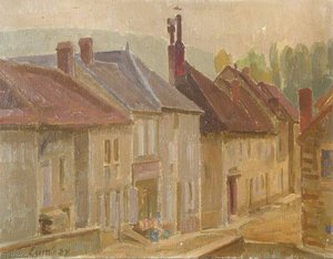Village In Burgundy — Henry Lamb