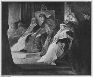 Die Schauspielszene Aus Hamlet — Anselm Feuerbach