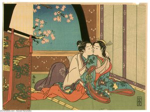 Kiss — Suzuki Harunobu