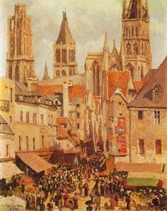 The Old Market and the Rue de l'Epicerie in Rouen