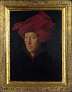 Portrét Muže (sebeprůobraz) Jan Van Eyckův Ikonický Obraz „portrét Muže (sebeprůobraz“ – Průlomová Olejomalba Ukazující Renesanční Realismus A Detail. Prozkoumejte Jeho Historii I Umělecké Zpracování! — Jan Van Eyck