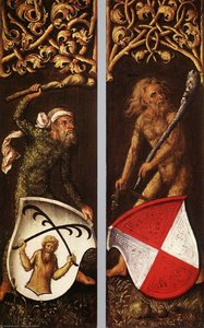 Sylvánští Muži S Heraldickými Štíty — Albrecht Dürer