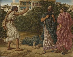 Elijah Prophesises To Ahab And Jezebel Their End — Thomas Matthews Rooke