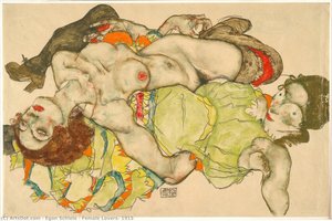 Frauenpaar, 1915 — Egon Schiele