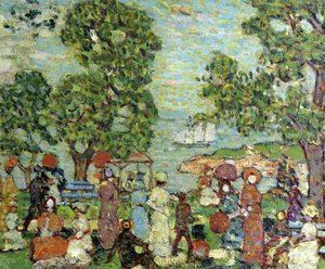 Park Scene Nebay — Maurice Brazil Prendergast