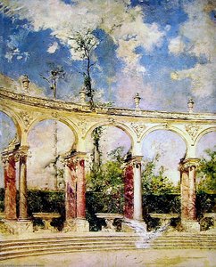 The Collonade In Versailles — Giovanni Boldini