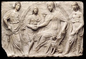 St Bridget Of Sweden Receiving The Rule Of Her Order — Agostinas Di Dučio