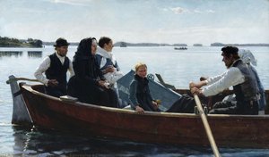 Conveying A Child — Albert Edelfelt