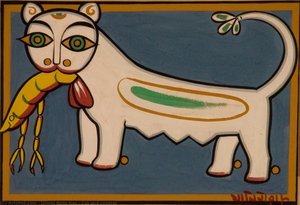Cat And Lobster — ジャミニ・ロイ