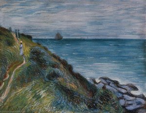 Auf Den Klippen, Langland Bay, Wales — Alfred Sisley