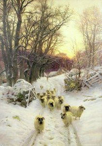 The Sun Had Closed The Winter's Day - — Joseph Farquharson