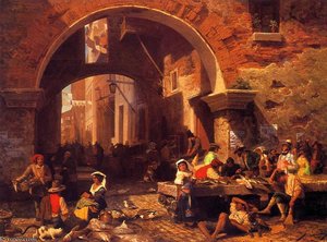 The Portico Of Octavia — Albert Bierstadt