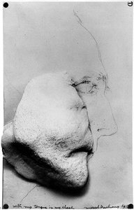 Con La Mia Lingua Sulla Mia Guancia — Marcel Duchamp