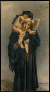 An Egyptian Peasant Woman And Her Child — Léon Joseph Florentin Bonnat