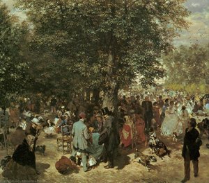 Pomeriggio Ai Giardini Delle Tuileries — Adolph Von Menzel
