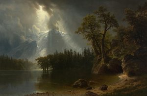 Passing Storm Over The Sierra Nevadas — Albert Bierstadt