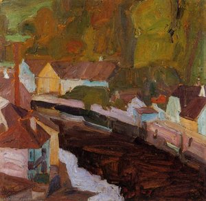 Village Au Bord De La Rivière — Egon Schiele