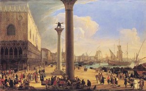 The Dock Facing The Doge's Palace — Luca Carlevaris