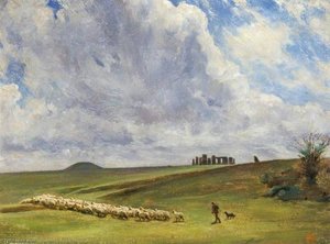 Stonehenge, Wiltshire, Barrows And Parallel Banks — Edgar Barclay