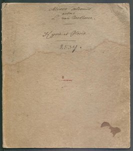 Messe Für Vier Solostimmen, Chor, Orchester Und Orgel (d-dur) Op. 123 (missa Solemnis) — Ludwig Van Beethoven
