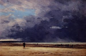 Deauville, Low Tide — Eugène Louis Boudin
