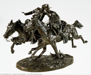 The Wounded Bunkie — Frederic Remington