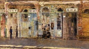 The Chinese Merchants — Frederick Childe Hassam