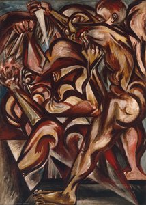 Sin Titel (mann Entblößt Mit Messer) — Jackson Pollock