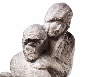 Pietà Rondanini (detail) — Michelangelo Buonarroti