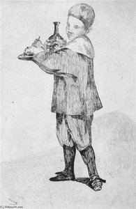 L'enfant Portant Un Plateau — Édouard Manet