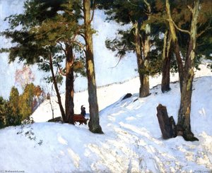 Logging In Winter, Beaupré — Maurice Cullen