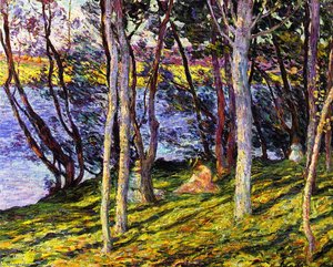 Madame Lebasque And Her Daughters — 헨리 레바스케