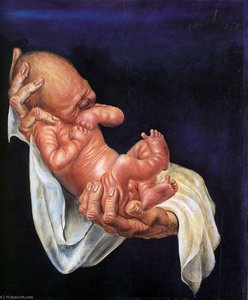 Newborn Baby On Hands — Otto Dix