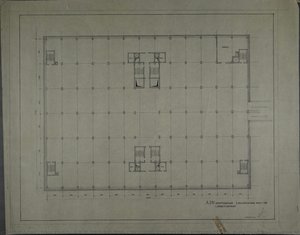 A.d.w. Main Building 2 Basement Storeys 1rst Working Design (academy Of Sciences, Floor Plan) — Franz Ehrlich