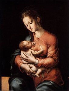 Madonna With The Child — Luis De Morales