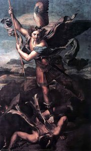 St. Michael Und Satan — Raffael